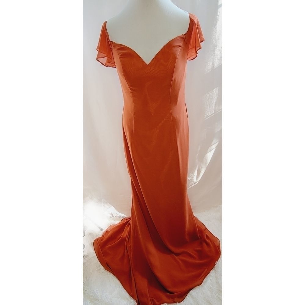 Allure Bridesmaids Style 1654 "Sierra" Floor-Length Long Gown Size 12